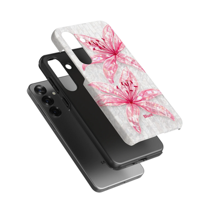 Pink-Floral-Luster-samsung-case-S25 Plus-3