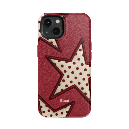 Cherry Polka Star iPhone Case
