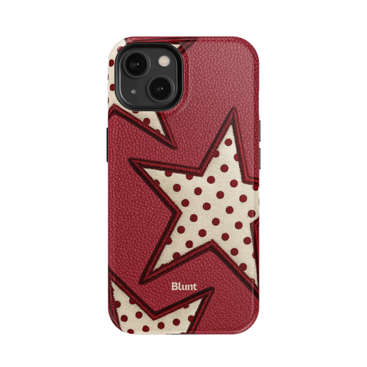 Cherry Polka Star iPhone Case