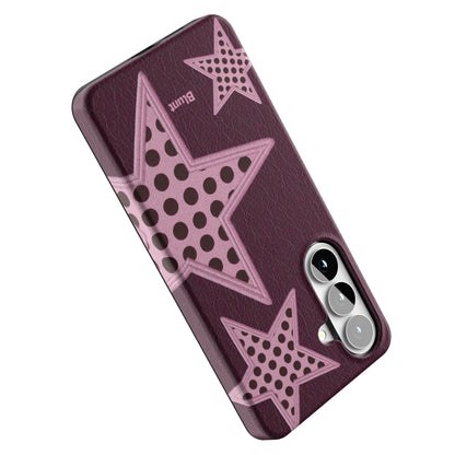 Plum-Polka-Star-samsung-case-Galaxy S26 Plus-4