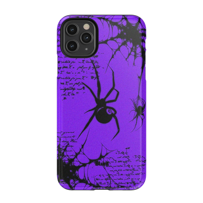 Violet Script iPhone Case