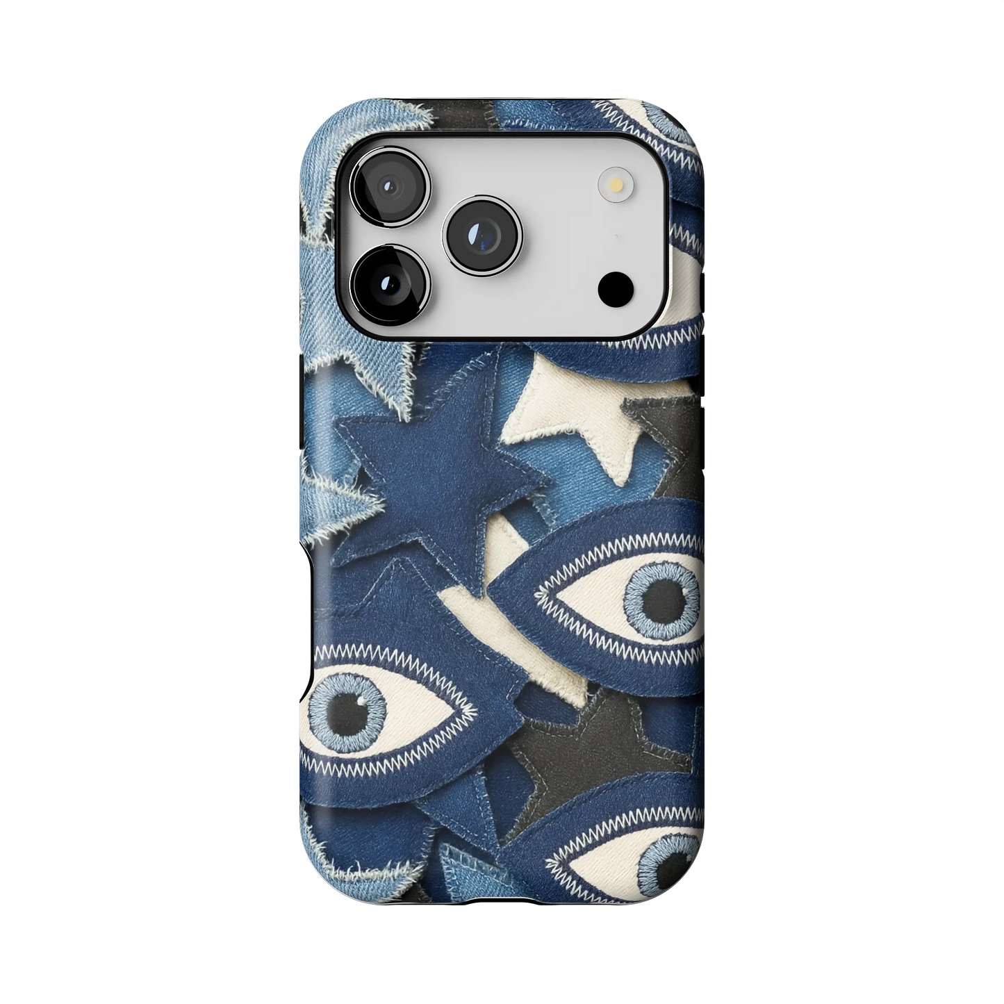 Evil Eye Denim iPhone Case