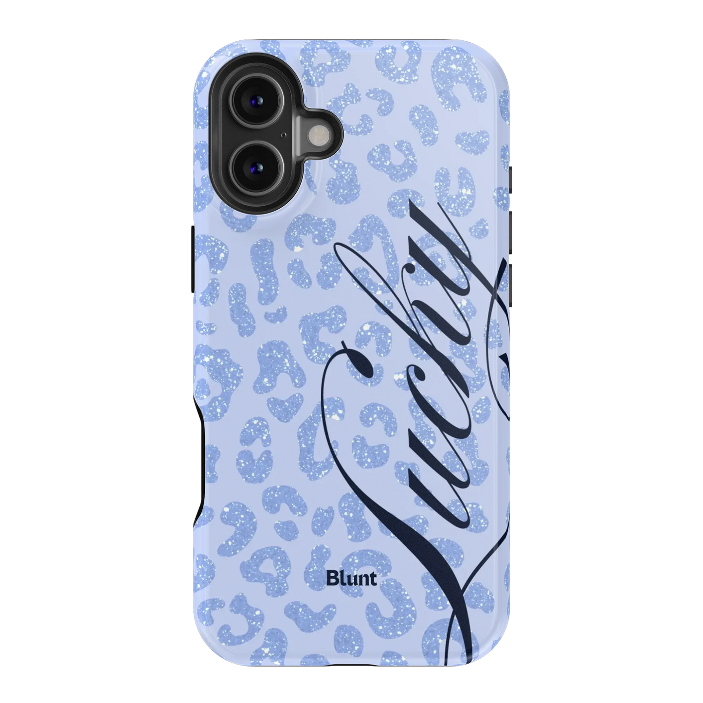 Blue Cheetah Lucky iPhone Case