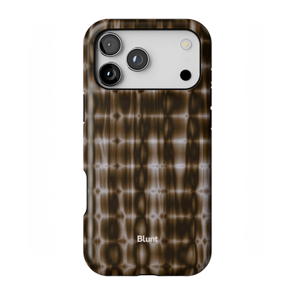 Brown Ripple iPhone Case