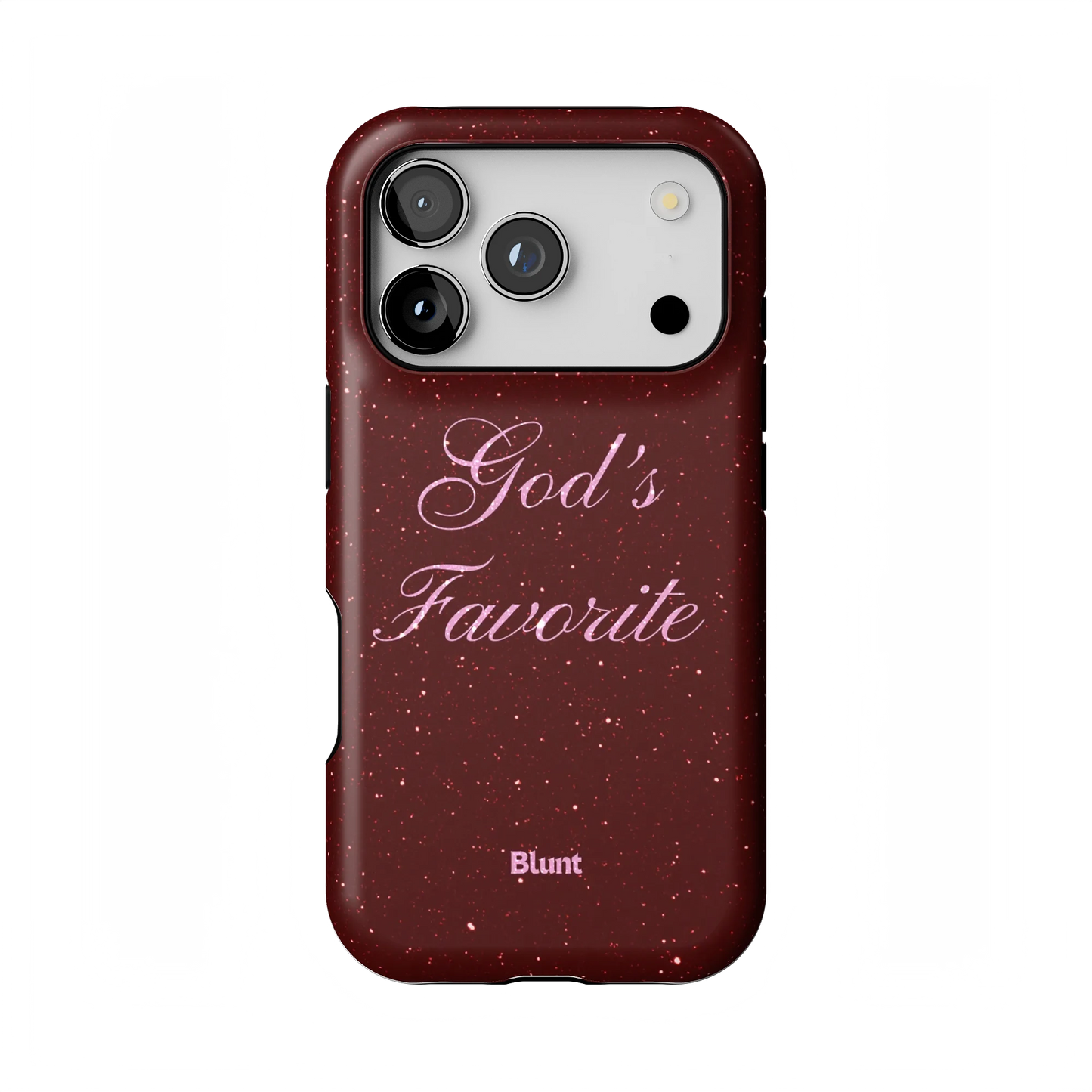 Gods Favorite Burgundy iPhone Case