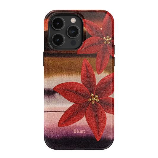 Crimson Bloom iPhone Case