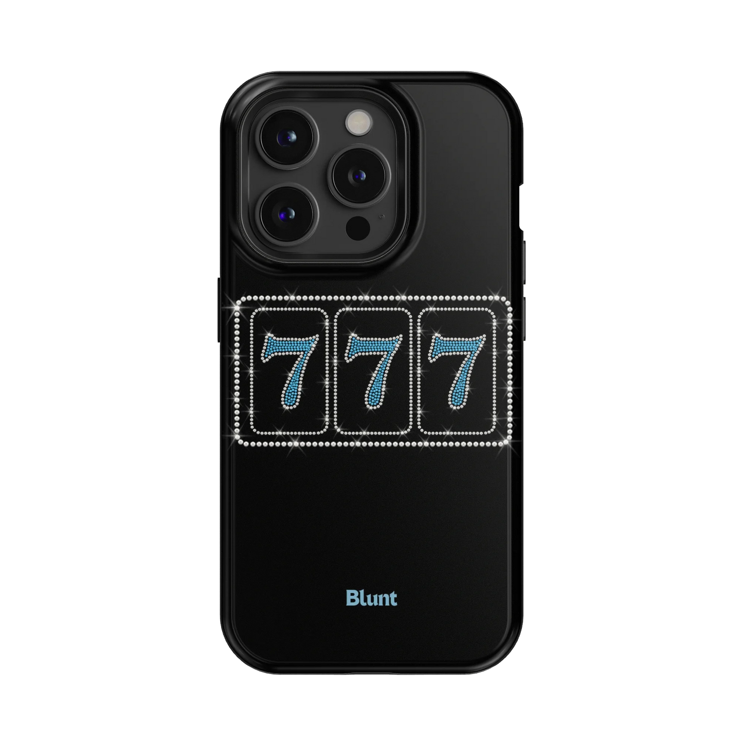 Blue Lucky 777 iPhone Case