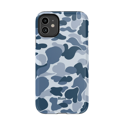 Bluish Camo iPhone Case