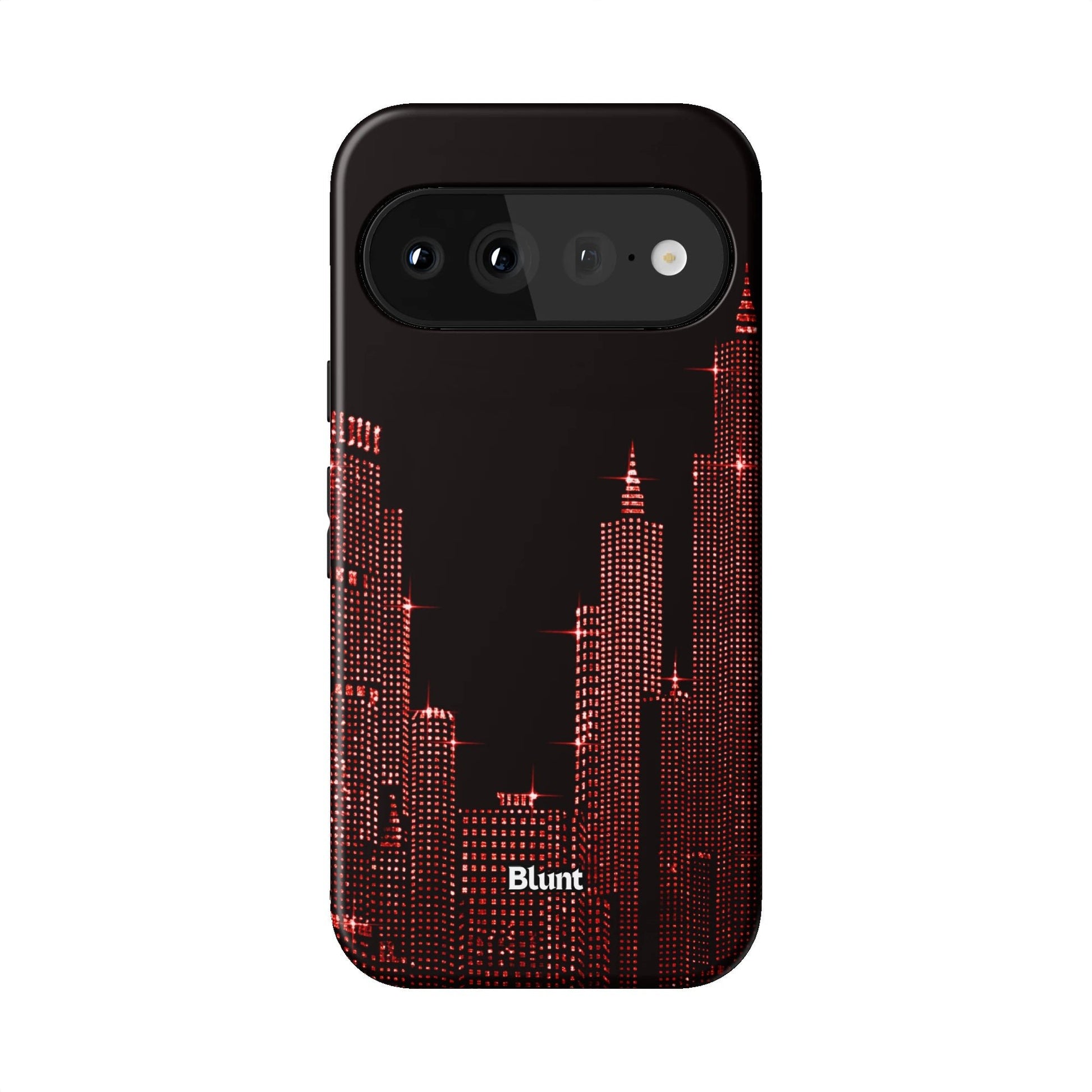 Red Nyc Skyeline Pixel Case - Blunt Cases