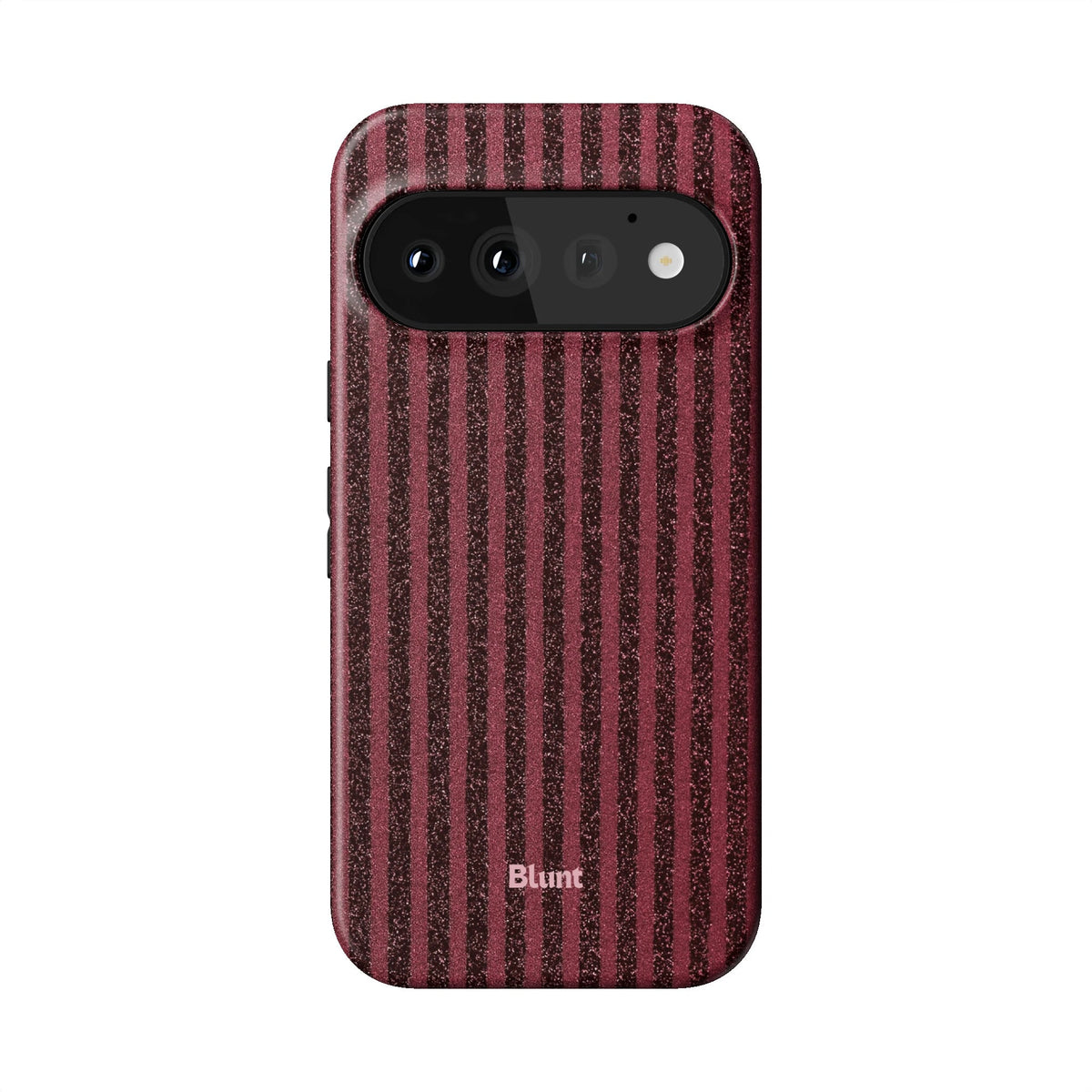 Red Sparkle Stripe Pixel Case - Blunt Cases