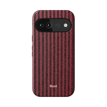 Red Sparkle Stripe Pixel Case - Blunt Cases