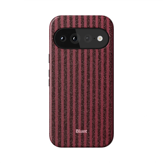 Red Sparkle Stripe Pixel Case - Blunt Cases