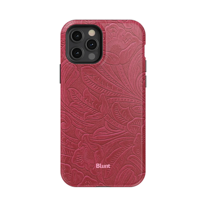 Mauve Leather iPhone Case