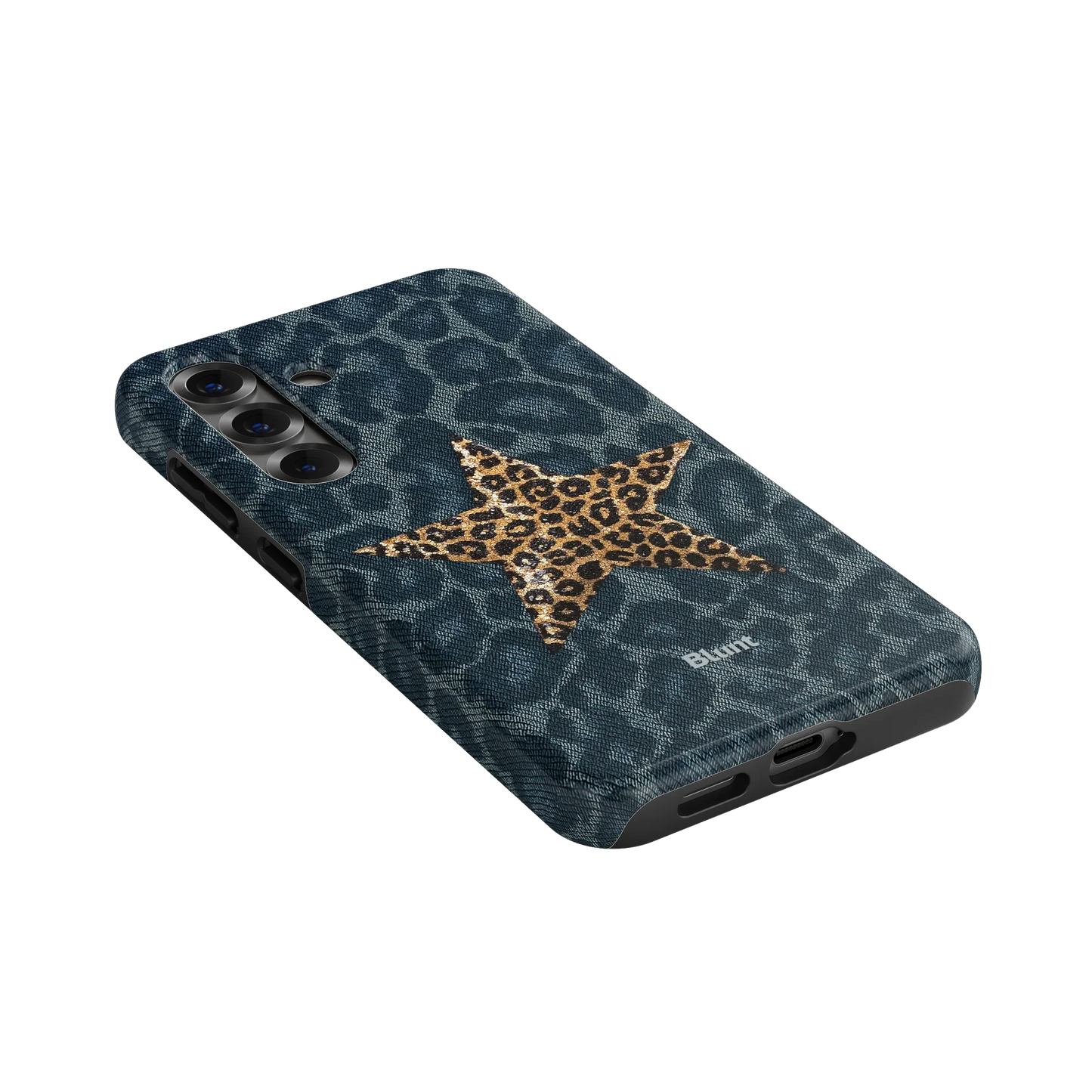 Denim Cheetah Samsung Case