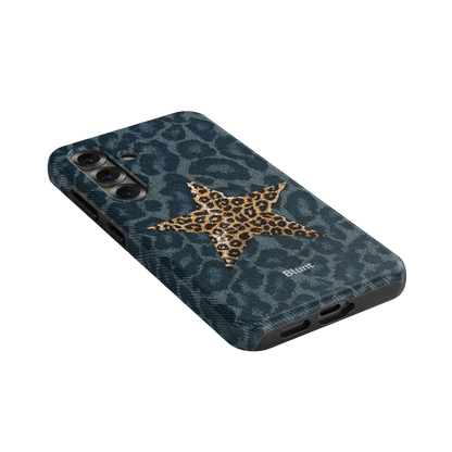Denim Cheetah Samsung Case