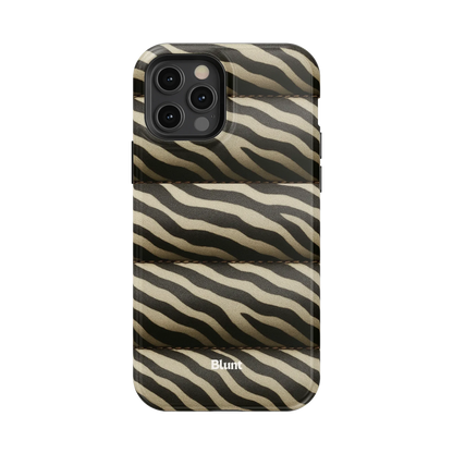 Zebra Puffer iPhone Case
