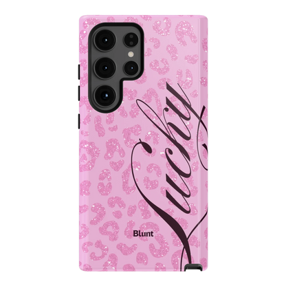 Pink Cheetah Lucky Samsung Case