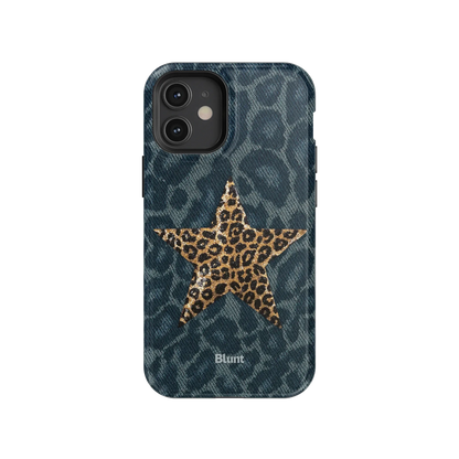 Denim Cheetah iPhone Case