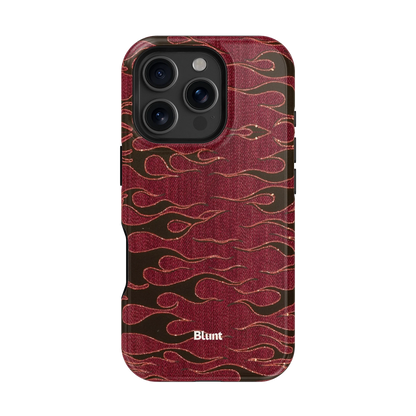 Crimson Fire iPhone Case
