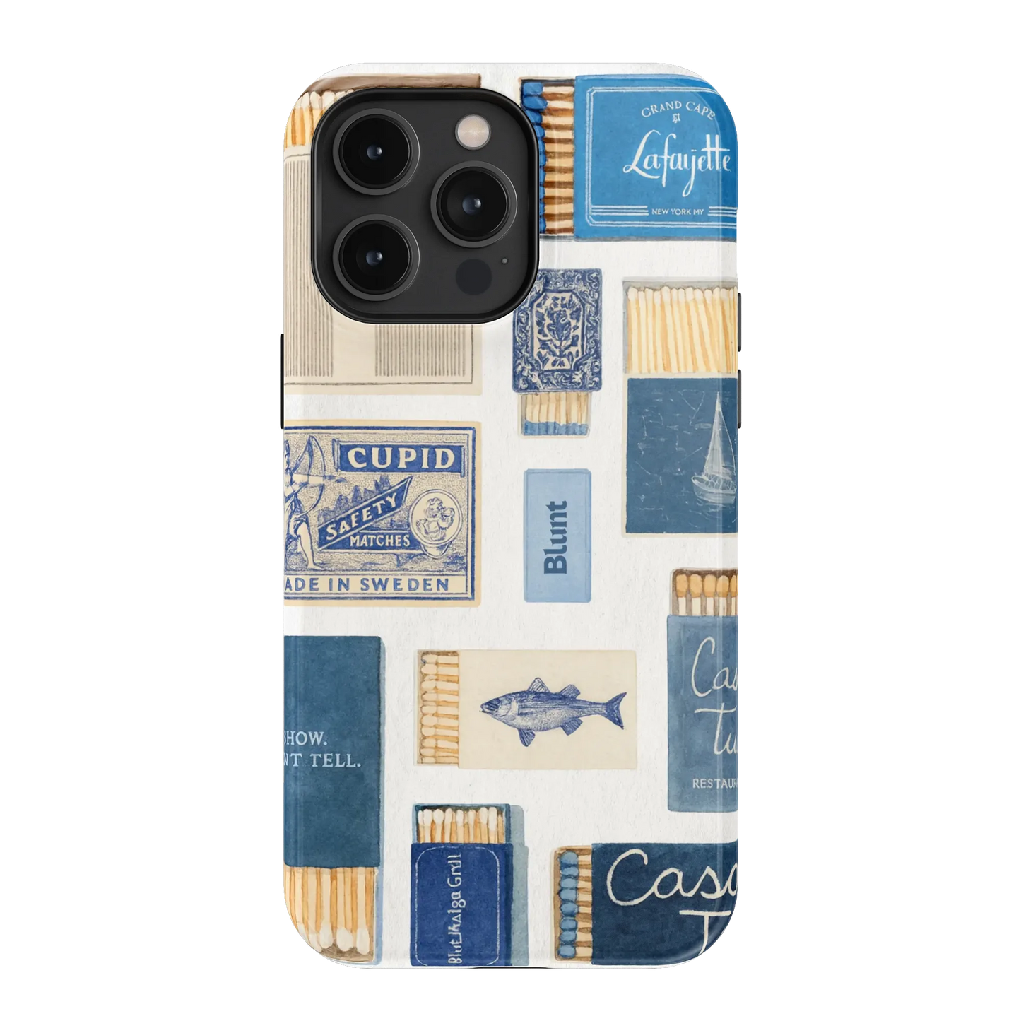 Teal flame iPhone Case