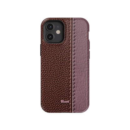Maroon Grain iPhone Case