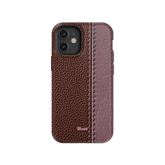 Maroon Grain iPhone Case