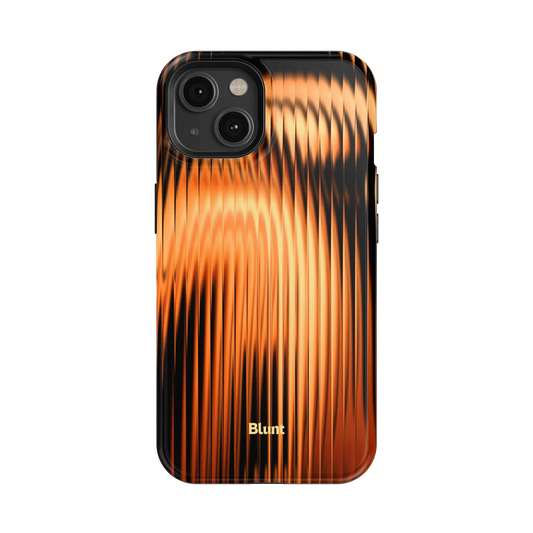 Copper Ripple iPhone Case