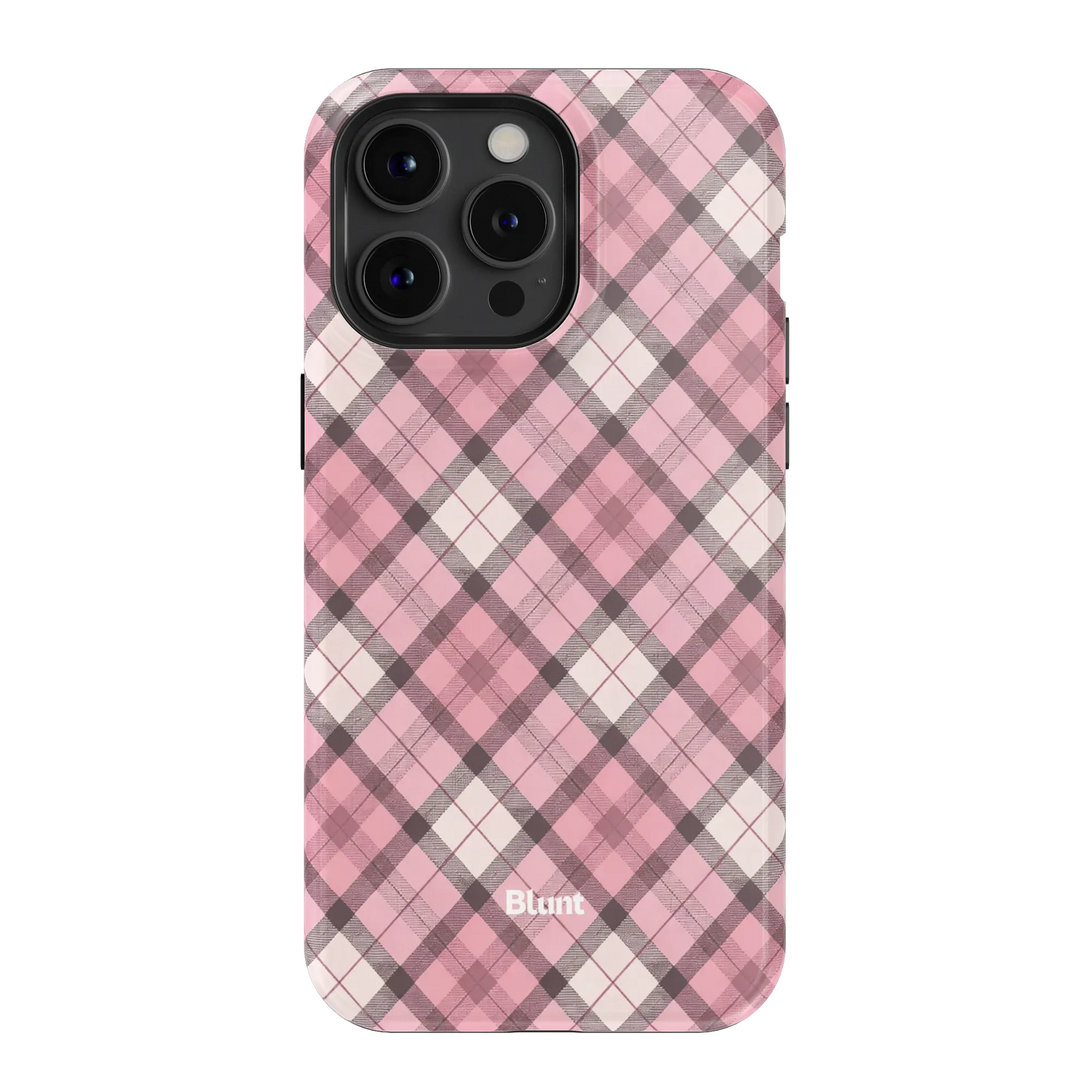 Pink Plaid iPhone Case