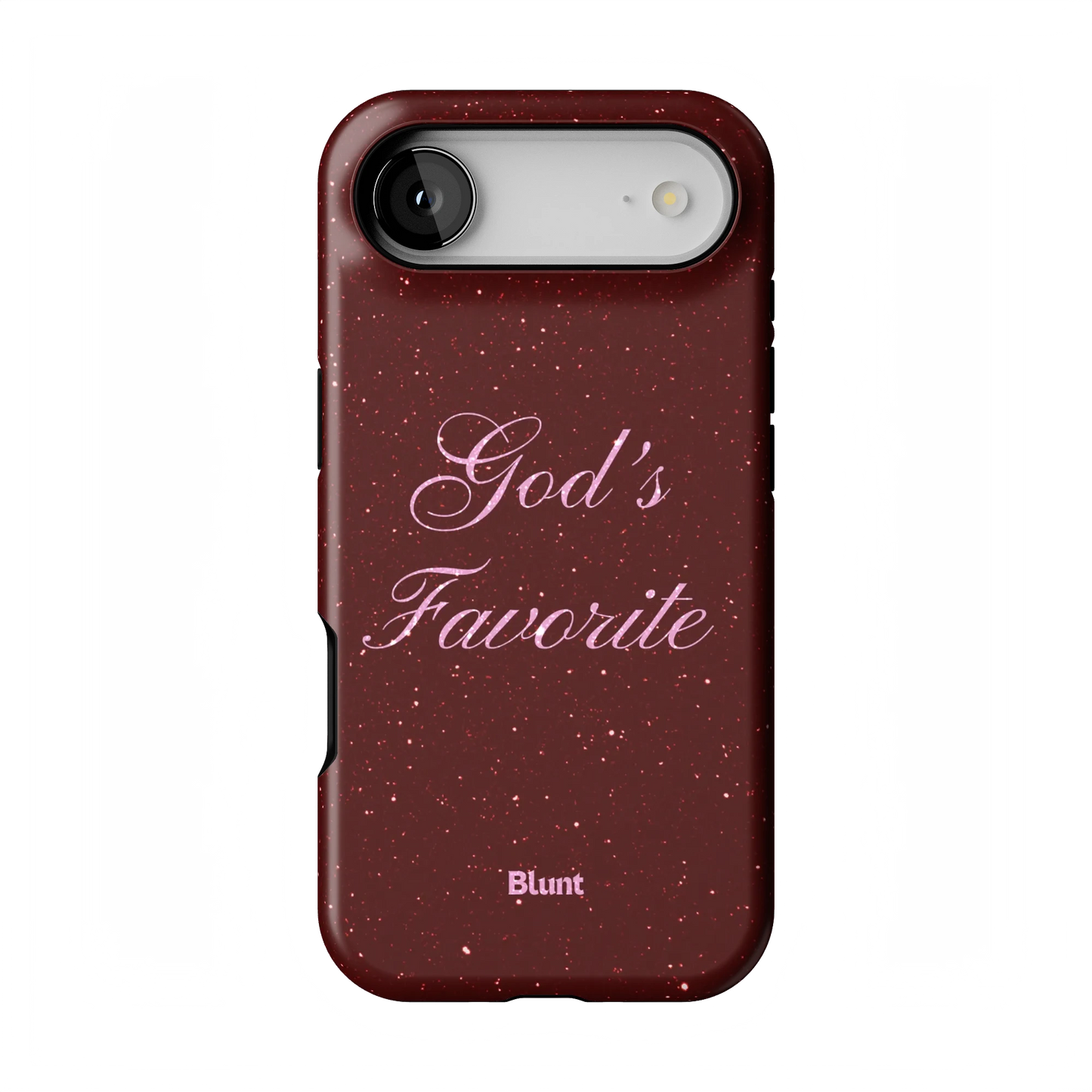 Gods Favorite Burgundy iPhone Case