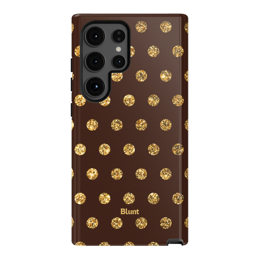 Gold Polka Samsung Case