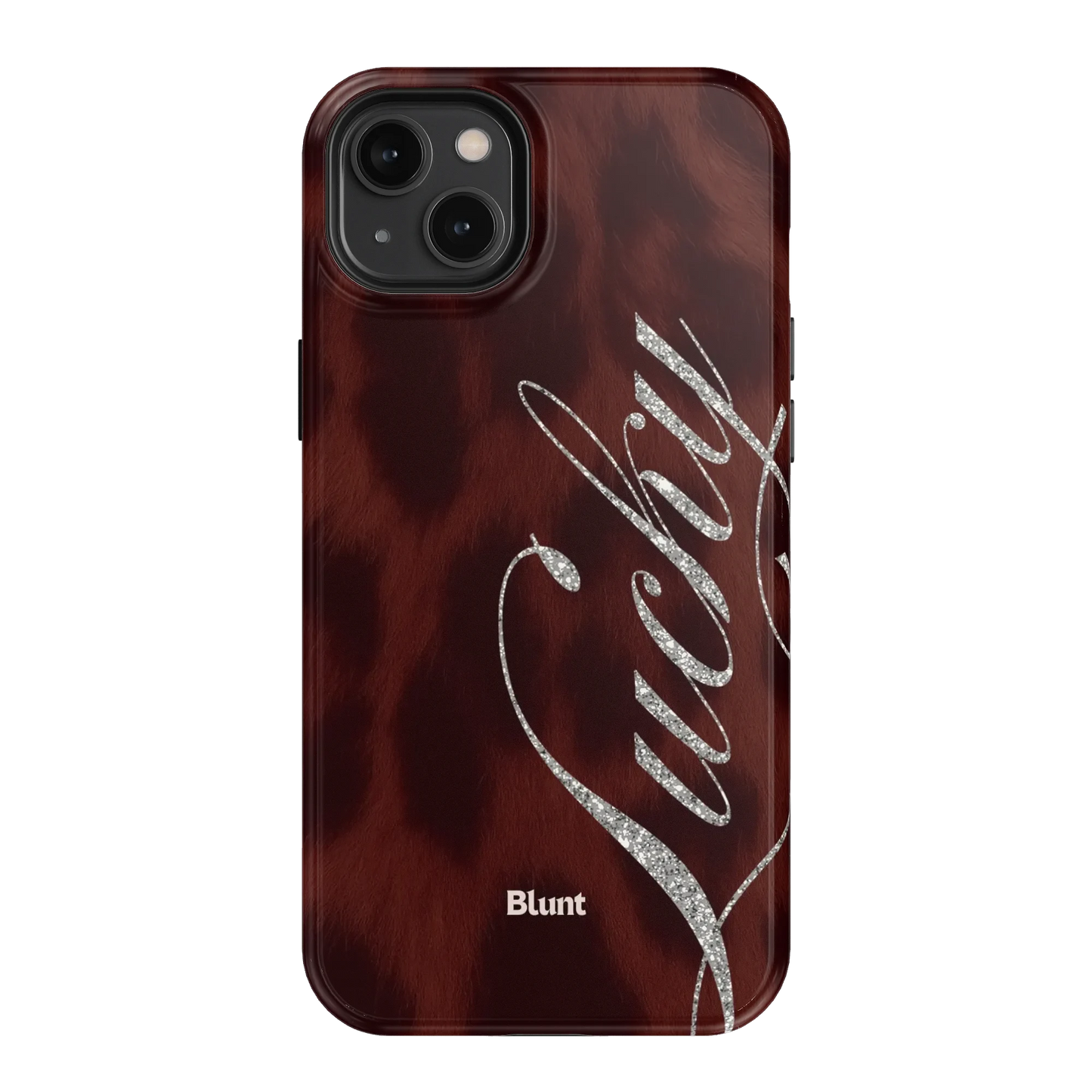 Brown Cheetah Lucky iPhone Case
