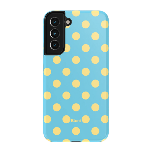 Blue Butter Polka Samsung Case