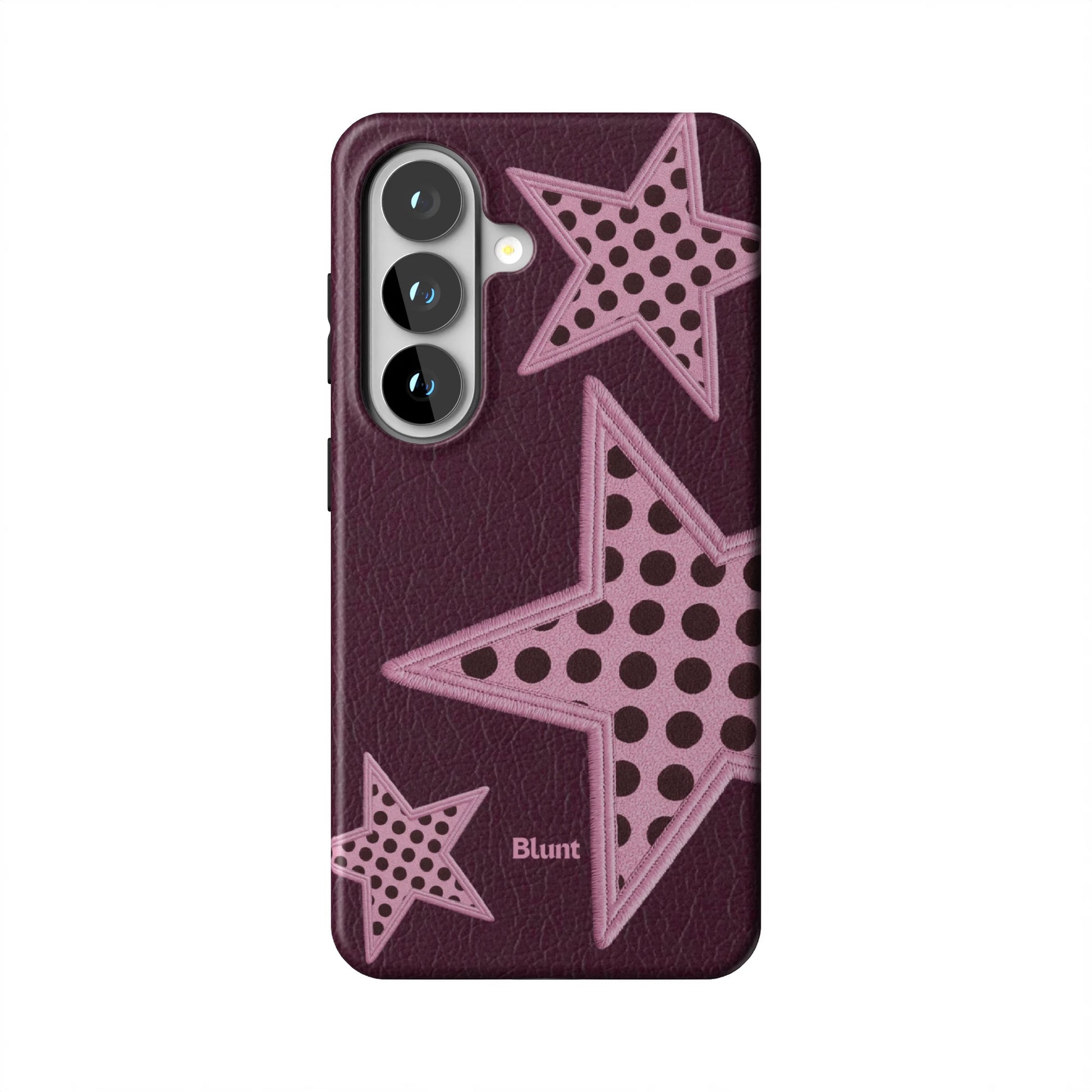 Plum-Polka-Star-samsung-case-Galaxy S26-1