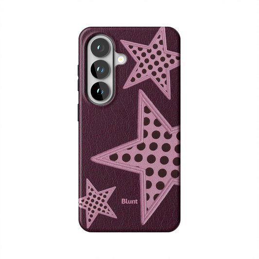 Plum-Polka-Star-samsung-case-Galaxy S26-1