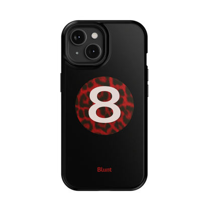 Red Cheetah Magic 8 iPhone Case