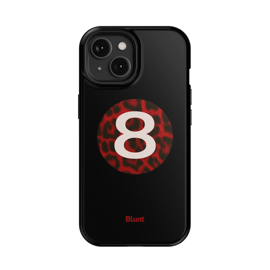 Red Cheetah Magic 8 iPhone Case