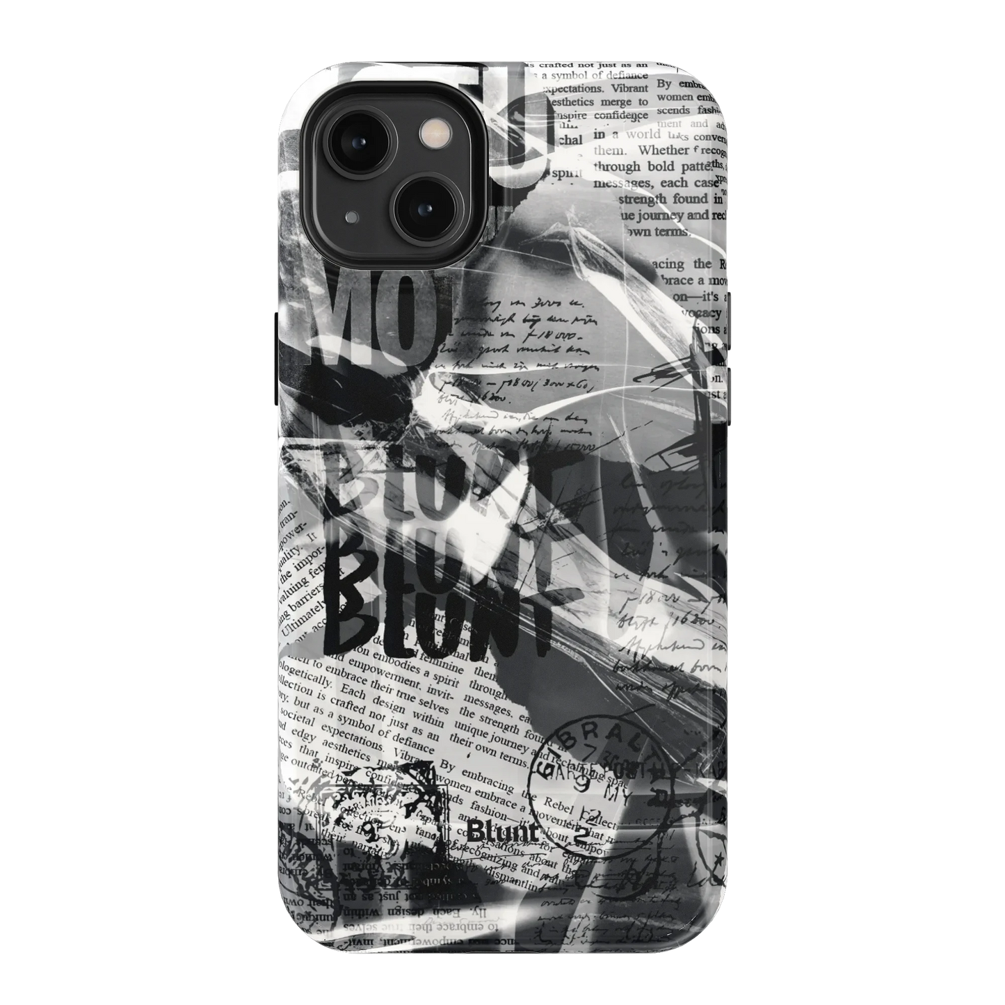 Black Love Letter iPhone Case