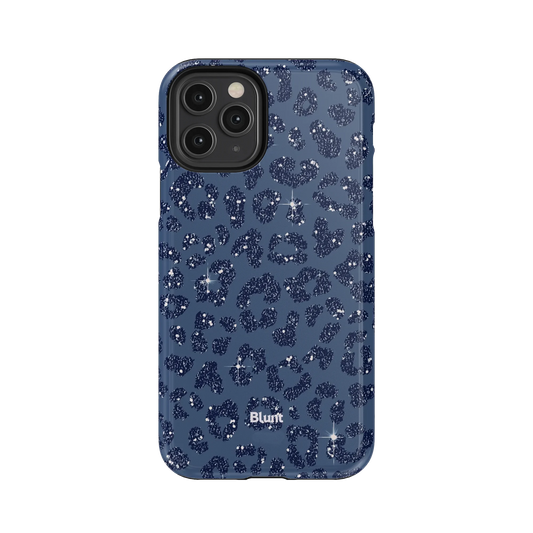 Blue Cheetah Print iPhone Case