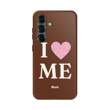 Brown I Love Me Samsung Case