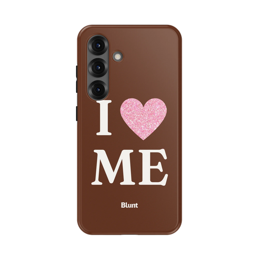 Brown I Love Me Samsung Case