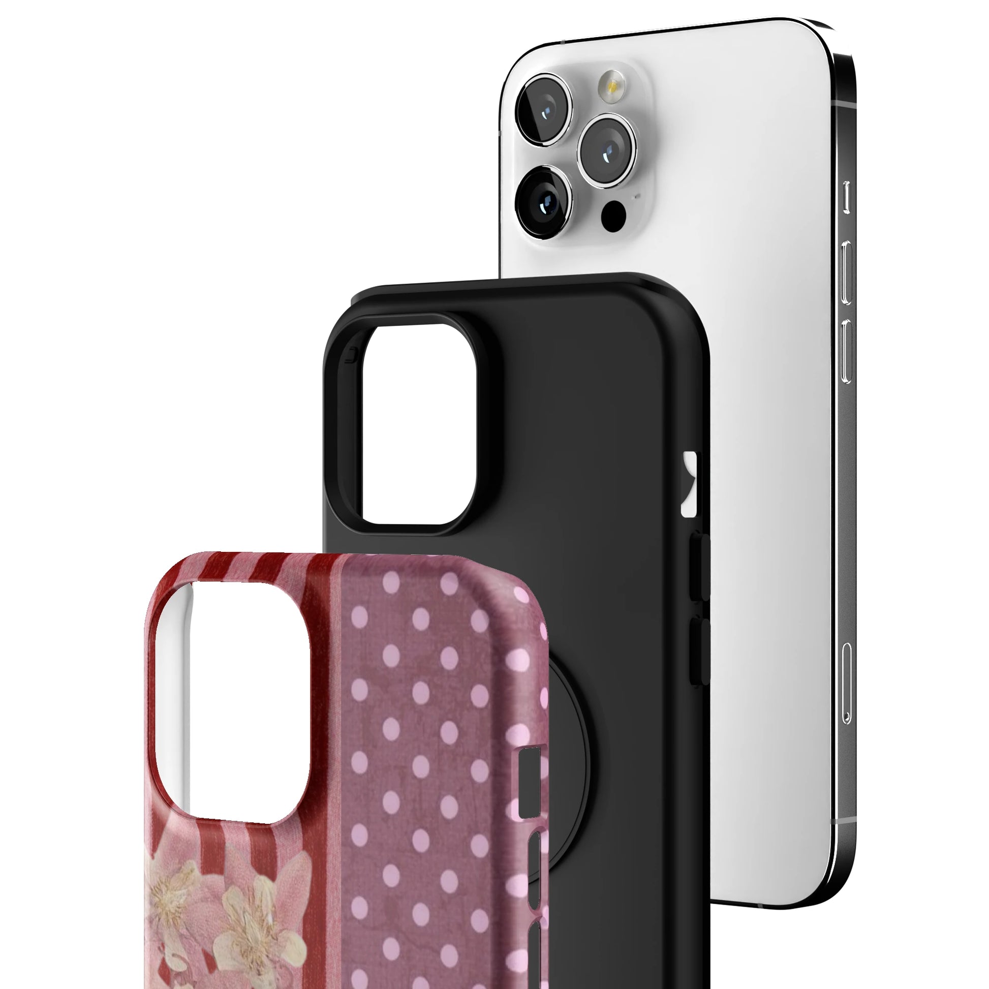 Rose Polka iPhone Case gallery - Iphone_12_Pro_Max_3