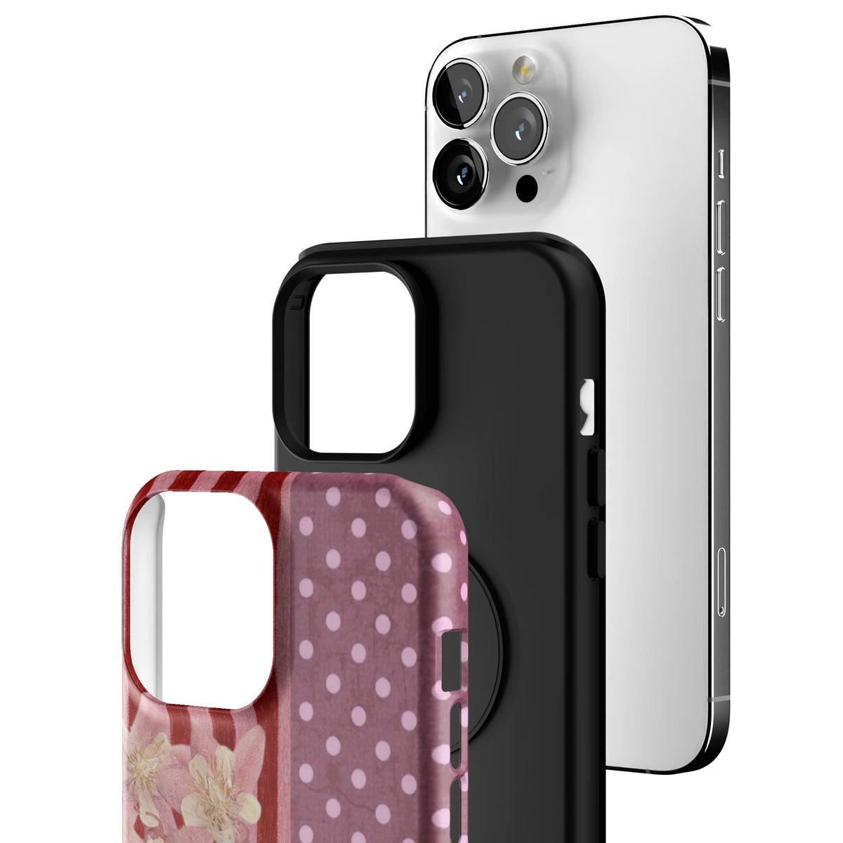 Rose Polka iPhone Case gallery - Iphone_13_Pro_Max_3