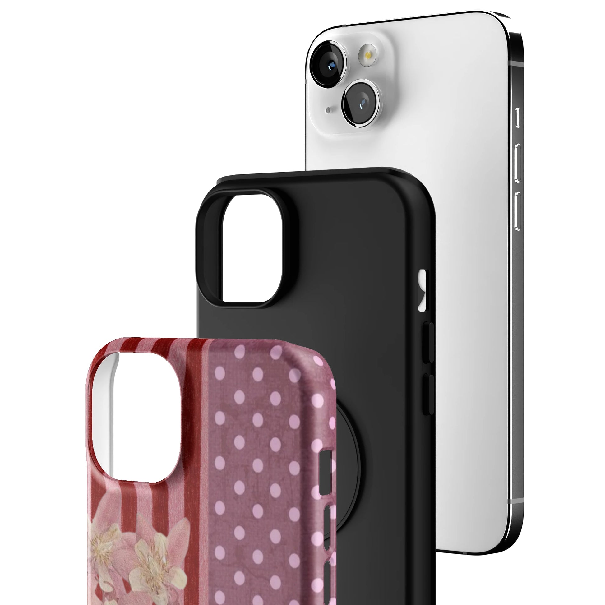 Rose Polka iPhone Case gallery - Iphone_14_Mini_Air_Plus_3