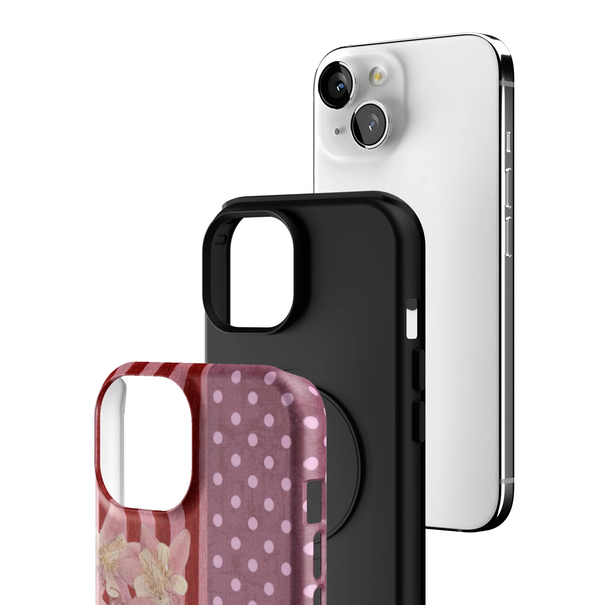 Rose Polka iPhone Case gallery - Iphone_15_Iphone_3