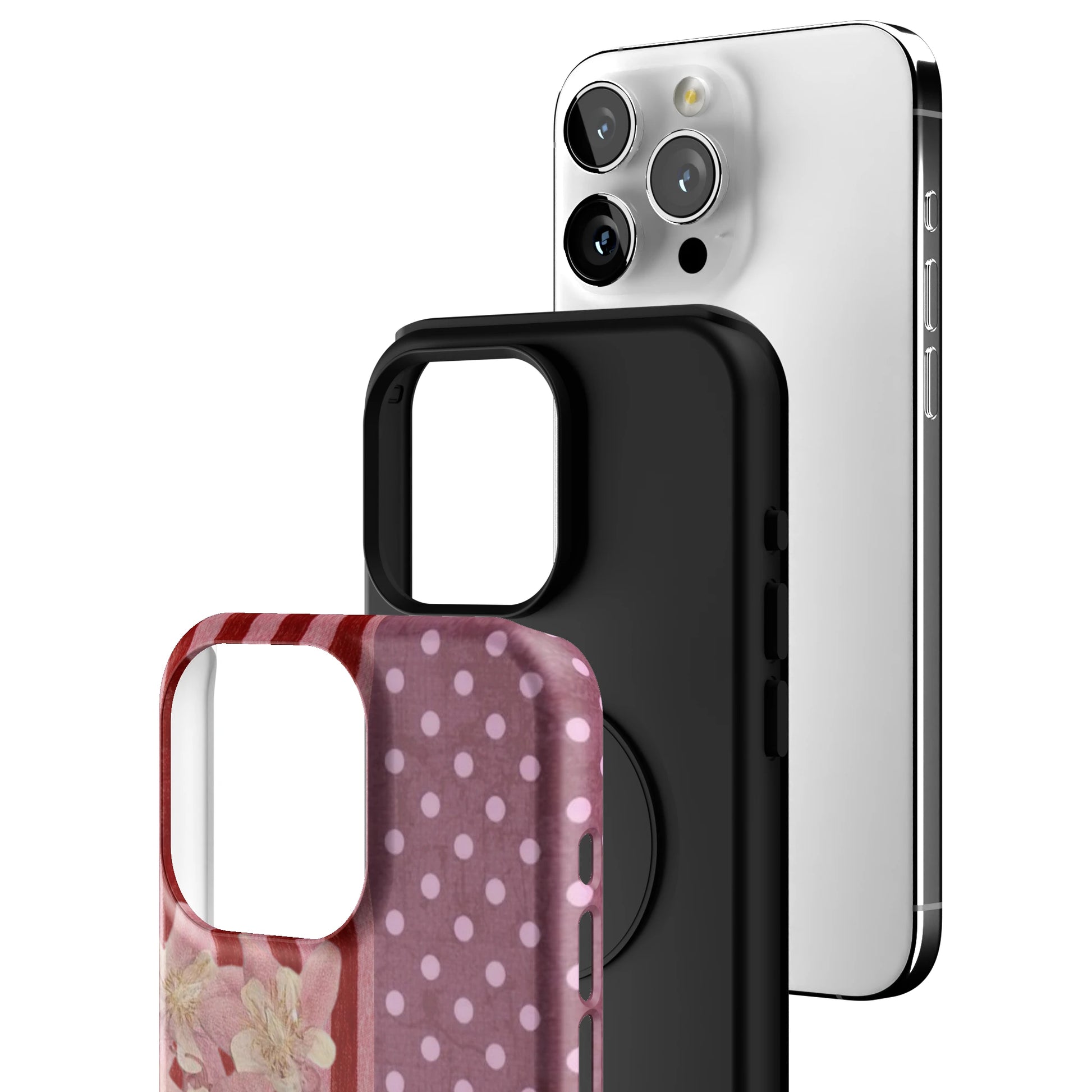 Rose Polka iPhone Case gallery - Iphone_15_Pro_Max_3