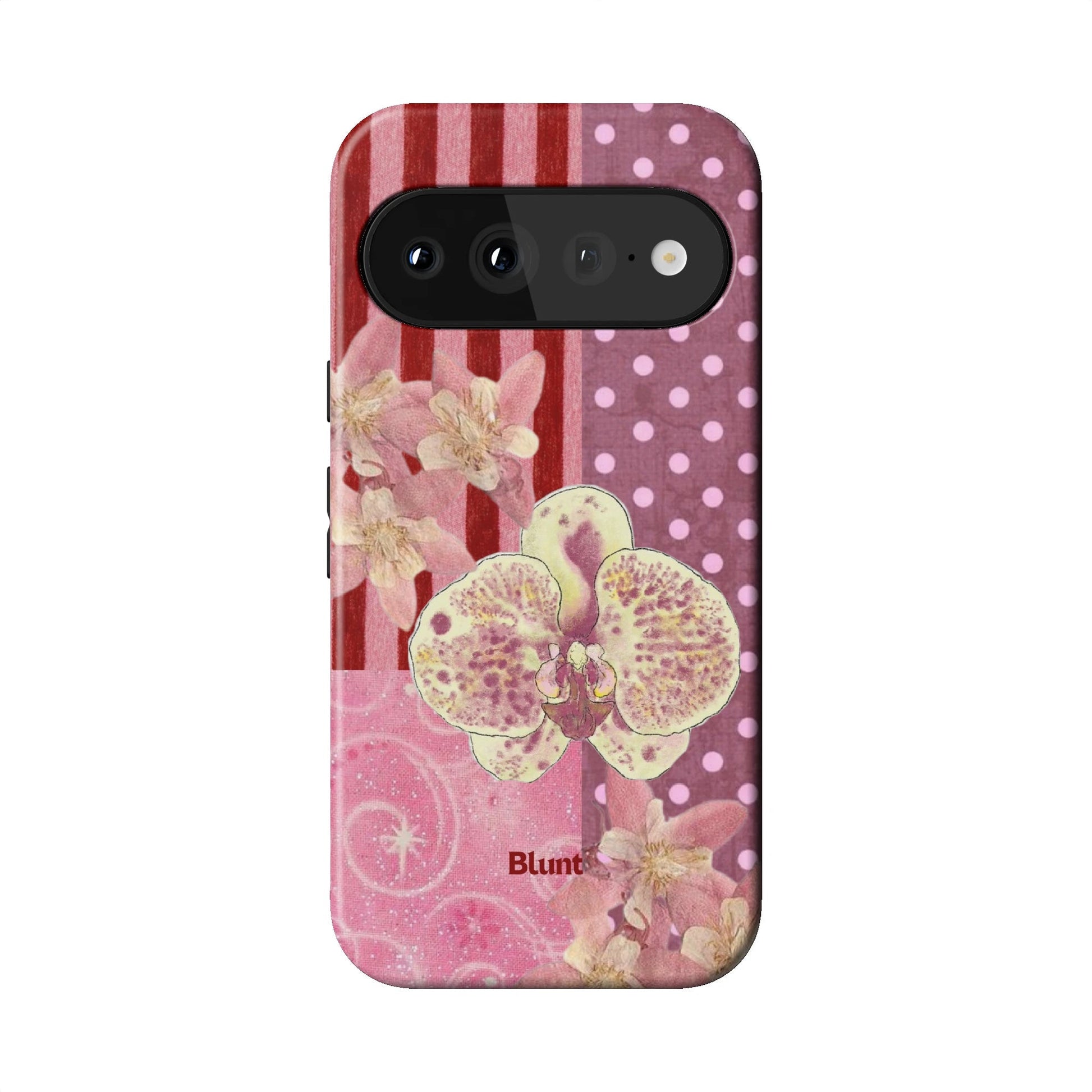 Rose Polka Pixel Case - Blunt Cases
