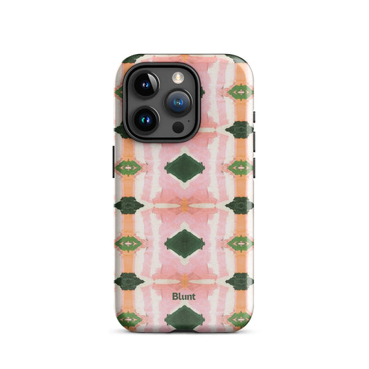 Rose Quartz Grid iPhone Case - Blunt Cases