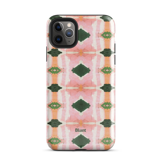 Rose Quartz Grid iPhone Case - Blunt Cases