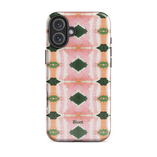 Rose Quartz Grid iPhone Case - Blunt Cases