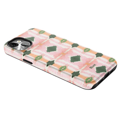 Rose Quartz Grid iPhone Case gallery - Iphone_14_Mini_Air_Plus_2